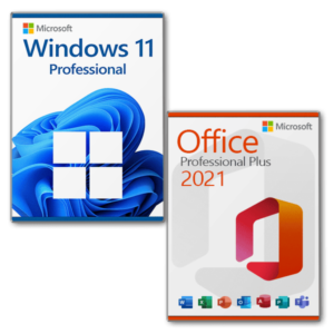 Microsoft Windows 11 Pro + Microsoft Office 2021 Professional Plus license for 3 devices