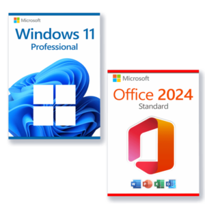 Microsoft Office 2024 Standard + Microsoft Windows 11 Professional license for 3 devices