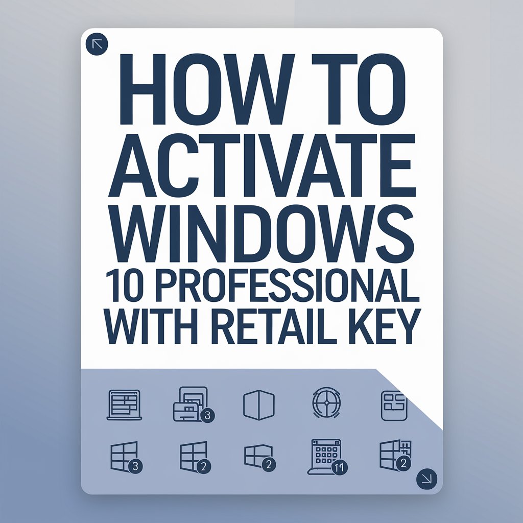 How to Activate Windows 10 Professional with Retail Key